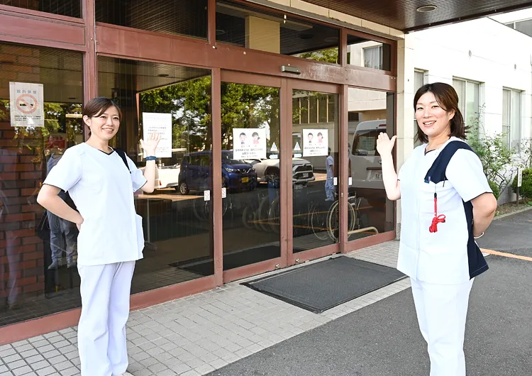 埼玉筑波病院の玄関