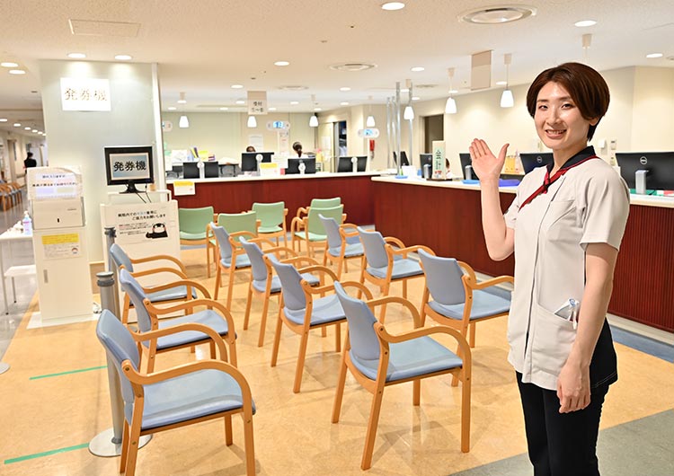 大阪中央病院の健診フロア