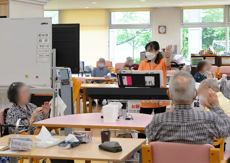 我孫子ロイヤルケアセンターの通所リハビリフロア