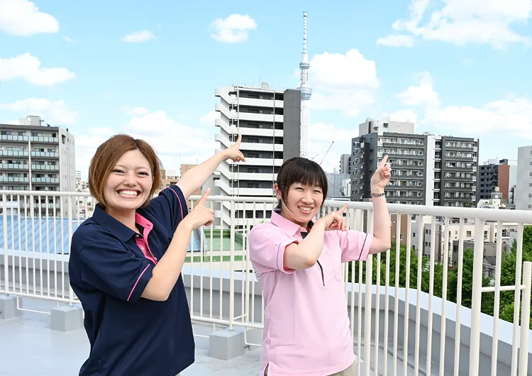 特別養護老人ホーム浅草の屋上